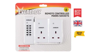 Eveready Remote Controlled Mains Sockets Twin Pack - Picture 1 of 10