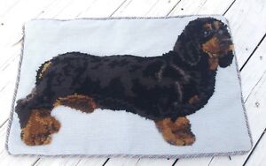 BiG 26 x 17 inch Dachshund Needlepoint Pillow, New,  Handmade 3D Wool 'Real' Dog