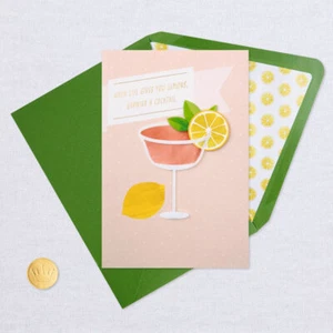 Hallmark Encouragement Get Well Cope Card ~ When Life Gives you Lemons ... - Picture 1 of 3