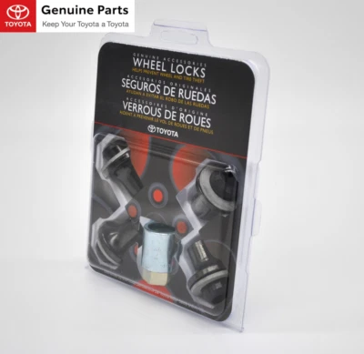 PT276-34200-02 Genuine OEM Toyota Black Wheel locks '18-'22 Land Cruiser/Sequoia - Imagem 1 de 4