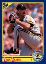 1990 Score Pittsburgh Pirates Baseball Card #505 Doug Drabek