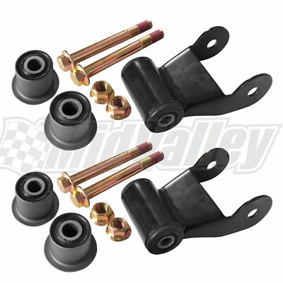 Grillete de resorte de hoja 2 piezas para Ford Lincoln F-150 Lobo Mark LT 2004-2008 Foto 1 de 4