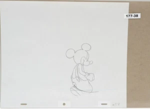 Mickey Mouse Original Production Drawing 177-38 Used In Great Condition - Picture 1 of 3