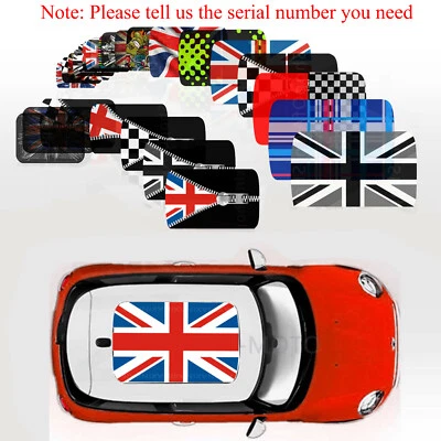 Adesivo decorazione grafica tetto decalcomania Union Jack per MINI COOPER R55 - Clubman 2009 - Immagine 1 di 4