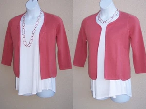 Eileen Fisher Cárdigan Suéter Talla XS Seda Algodón Orgánico Chaqueta OTOÑO Topper - Imagen 1 de 7