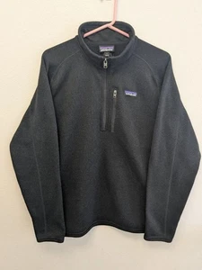 Suéter Patagonia Para Hombres Grande Negro Mejor Suéter 1/4 Cremallera Polar Pullover Cálido - Imagen 1 de 11
