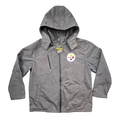 NFL Pittsburgh Steelers Men's Gray Softshell Jacket Size XL  - Image 1 of 4