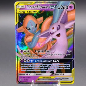Espeon & Deoxys GX 72/236 Ultra Rare SM - Unified Minds Pokemon TCG LP - Bild 1 von 2