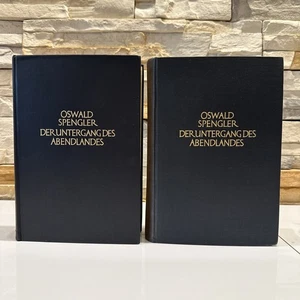 Oswald Spengler THE DECLINE OF THE WEST 2 Volume Set (Original 1923 German Ed. ) - Foto 1 di 24