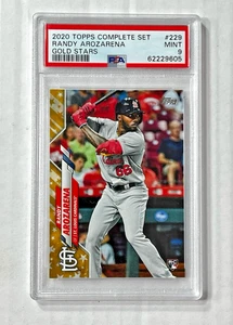 RANDY AROZARENA 2020 Topps Complete Set GOLD STARS SP RC #229! PSA MINT 9! SCHÖN! - Bild 1 von 2