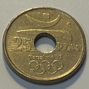 2 Monedas 25 pesetas Barcelona 92. Año 1990-91 - Bild 1 von 4
