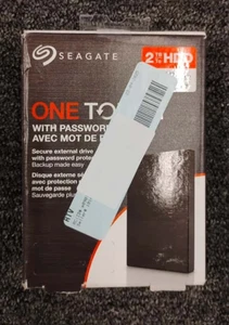 Seagate One Touch 2TB External Hard Drive Slim Portable HDD, OBN, O5 - Picture 1 of 3