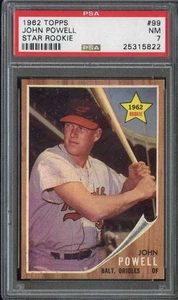 1962 TOPPS #99 BOOG POWELL PSA 7 (RC) ORIOLES UER *B62223 - Bild 1 von 2