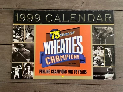 1999 Michael Jordan Tiger Woods 75 Years of Champions Wheaties Calendar - Image 1 of 3