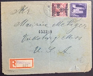WWII Holocaust 1940 jüdischer Einschreiben Brief deutsch besetzt POLEN nach USA - Bild 1 von 2