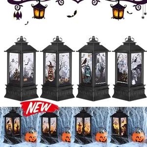 Linterna de Halloween Vela Decoración Exterior Fiesta Lámpara Festival Fantasma Iluminar NUEVO - Imagen 1 de 19