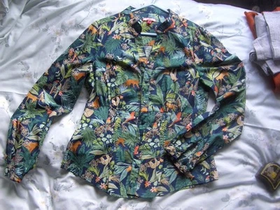 Blusa de mujer Joe Browns algodón manga larga estampado selva talla 10 Foto 1 de 4
