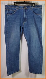 Jeans uomo Wrangler regular fit blu - 38” x 29” - Foto 1 di 4