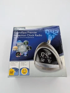 HoMedics SoundSpa Premier SS-5010 AM/FM Clock Radio/Projector Working Tested - Picture 1 of 12