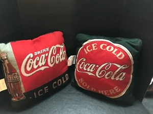 OFFICIAL PAIR OF COCA COLA PILLOWS-VINTAGE - Picture 1 of 4