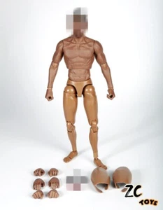 ZCTOYS 1/6 Soldier Black Muscle Body 12’’action Figure Body Accessories Toy - Picture 1 of 5