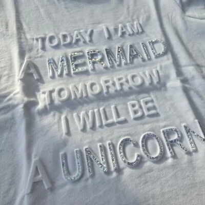 NUEVO KOTON NIÑOS 3D Elevado Gráfico Manga Corta Camiseta M 7-8 Foto 1 de 4