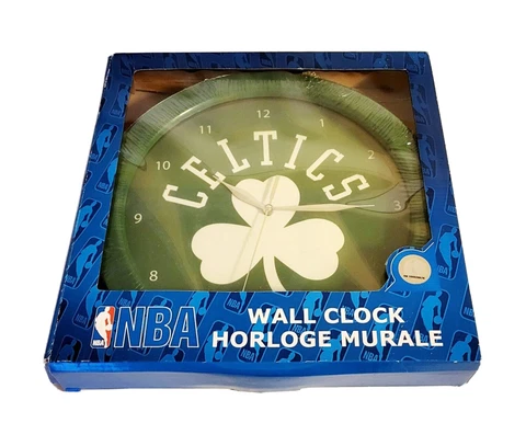 Boston Celtics Wall Clock 12" Round 2008 NBA Sealed with Box Cover