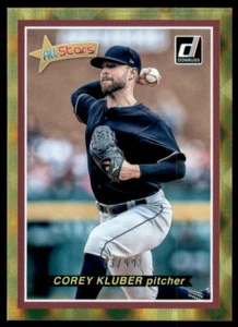 2018 Donruss All-Stars Gold Corey Kluber Cleveland Indians #AS5 - Picture 1 of 2