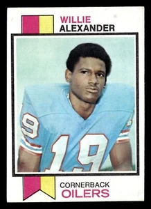 1973 Topps Willie Alexander #253 EX Houston Oilers novato - Imagen 1 de 2