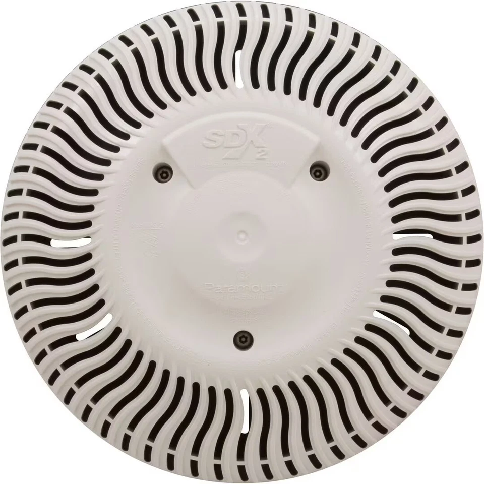 NEW Paramount SDX2 Retrofit High Flow Safety Pool Spa Drain Cover Concrete White - Image 1 of 4