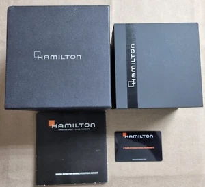 Hamilton Complete kit watch box warranty card and booklet for H32505151 - 2017  - Picture 1 of 12
