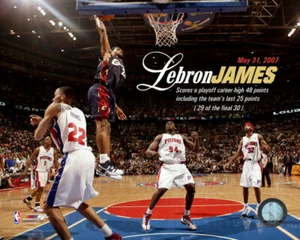 Foto de LeBron James Cleveland Cavaliers con licencia 8 X 10 AAIJ249 - Imagen 1 de 1