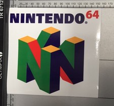 Nintendo 64 Sticker Car Wall Console Zelda Mario Kart Original Game Full Colour