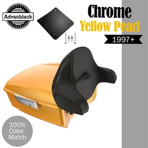 Advanblack CROMO AMARILLO PERLA Rushmore King Tour Pack Se adapta a 97+ Harley/Softail - Imagen 1 de 13