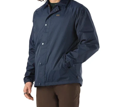 Vans Hombres TORREY Chaqueta Reversible AZUL MARINO BRONCEADO HOMBRE TALLA M BOTÓN + CREMALLERA $130 Foto 1 de 4