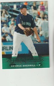 2004 Upper Deck #243 George Sherrill rookie card, Baltimore Orioles star