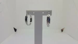 Pendientes De Aro Perforados En Oro Blanco 750 18KT 2,8 Gramos (3462) - Imagen 1 de 10