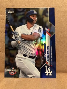 💪🏻2020 Topps Opening Day Blue Foil #9 Joc Pederson Los Angeles Dodgers SP 💪🏻