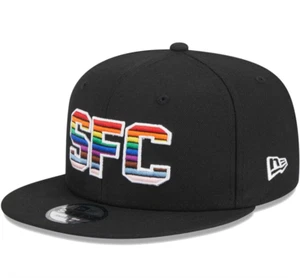New Era Black Seattle Sounders FC Pride 9FIFTY Snapback Hat - One Size - Picture 1 of 5