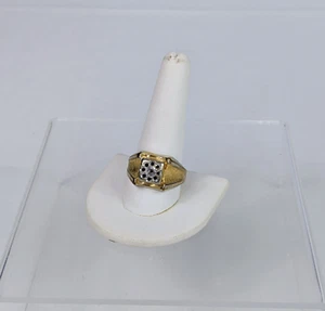 VTG 18KT HGE Ring Men's Size 11.5 Gold Color Jewelry NO Stones/Gems Prop - Picture 1 of 17