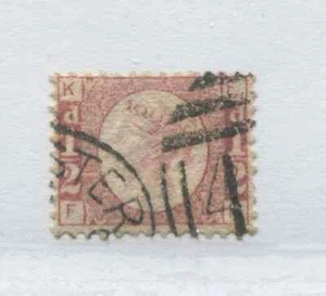 1870 1/2 Plate 11 FK used with a duplex - Bild 1 von 1