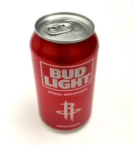 Houston Rockets NBA 2016 Limited Edition 12 Oz EMPTY Bud Light Beer Can Red - Picture 1 of 9