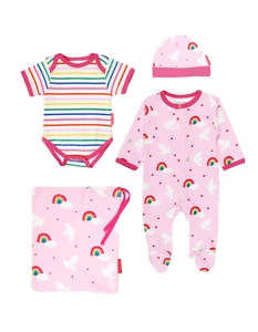 Toby Tiger Bio Baby Geschenkset - Tauben-Applikation - Bild 1 von 4