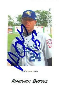 Ambiorix Burgos autographed Baseball Card (Royals) 2004 Just Rookies #11
