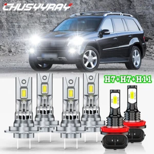 For Mercedes-Benz ML350 2008-2011 6X 6000K LED Hi/Lo Headlight+Fog Light Bulbs - Bild 1 von 17