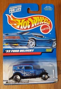 VINTAGE 1999 HOT WHEELS 32 FORD DELIVERY #996 MAINLINE BLUE NIP - Picture 1 of 4