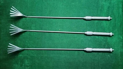 3pc Laparoscopic Fan Retractor 5 Blades Articulation 5mm Reusable Instruments - Image 1 of 4