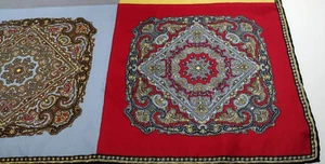 Vintage 50s Silk Handkerchief Colorful Paisley HANKIE DANDY STYLE 5 sides - Picture 1 of 24