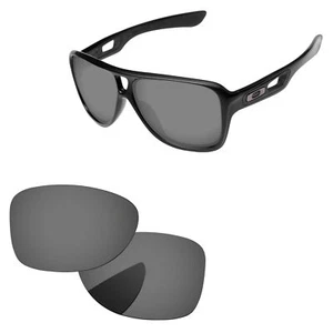 Lenslog Black Chrome Polarized Replacement Lenses For-Oakley Dispatch 2 OO9150 - Picture 1 of 6