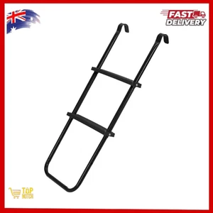 Trampoline Ladder Frame made from steel Adjustable Height Black - Picture 1 of 6